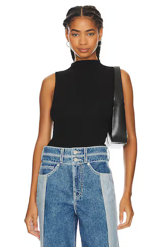 Silk Knit Rib Sleeveless Mockneck
                    
                    Enza Costa | Revolve Clothing (Global)