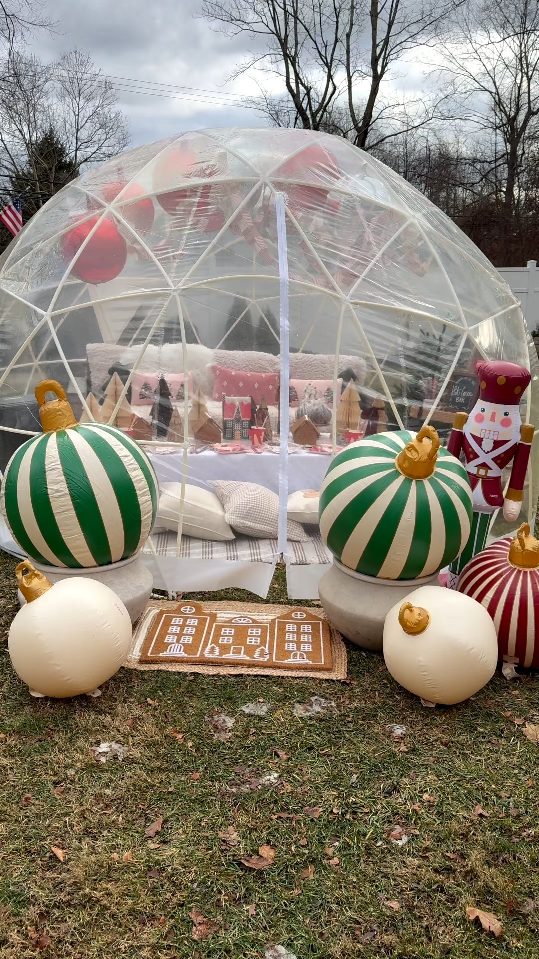 Everything you need for a festive outdoor wonderland ✨❄️

From cozy nights under the stars to holiday magic the whole family will love—this setup has it all.

🎄 Inflatable igloo for instant winter vibes
🍎 Mrs. Prindables chocolate-covered apples & pretzels (a must)
🤍 Ultra-cozy sherpa comforter
🏠 Target’s assembled gingerbread houses (zero mess, all charm)
🎠 Nutcracker + ornament inflatables by Fanboy
☕️ Hot cocoa bar + fixings from Target
🛒 Bar cart from Wayfair to pull it all together

Linked everything I could on LTK so you can recreate this look with ease ✨
Perfect for holiday hosting, cozy nights, or a magical outdoor moment.

#LTKHoliday #LTKSeasonal #LTKmomlife

#LTKHoliday #LTKSeasonal #LTKGiftGuide

#LTKSeasonal #LTKHoliday #LTKvlog