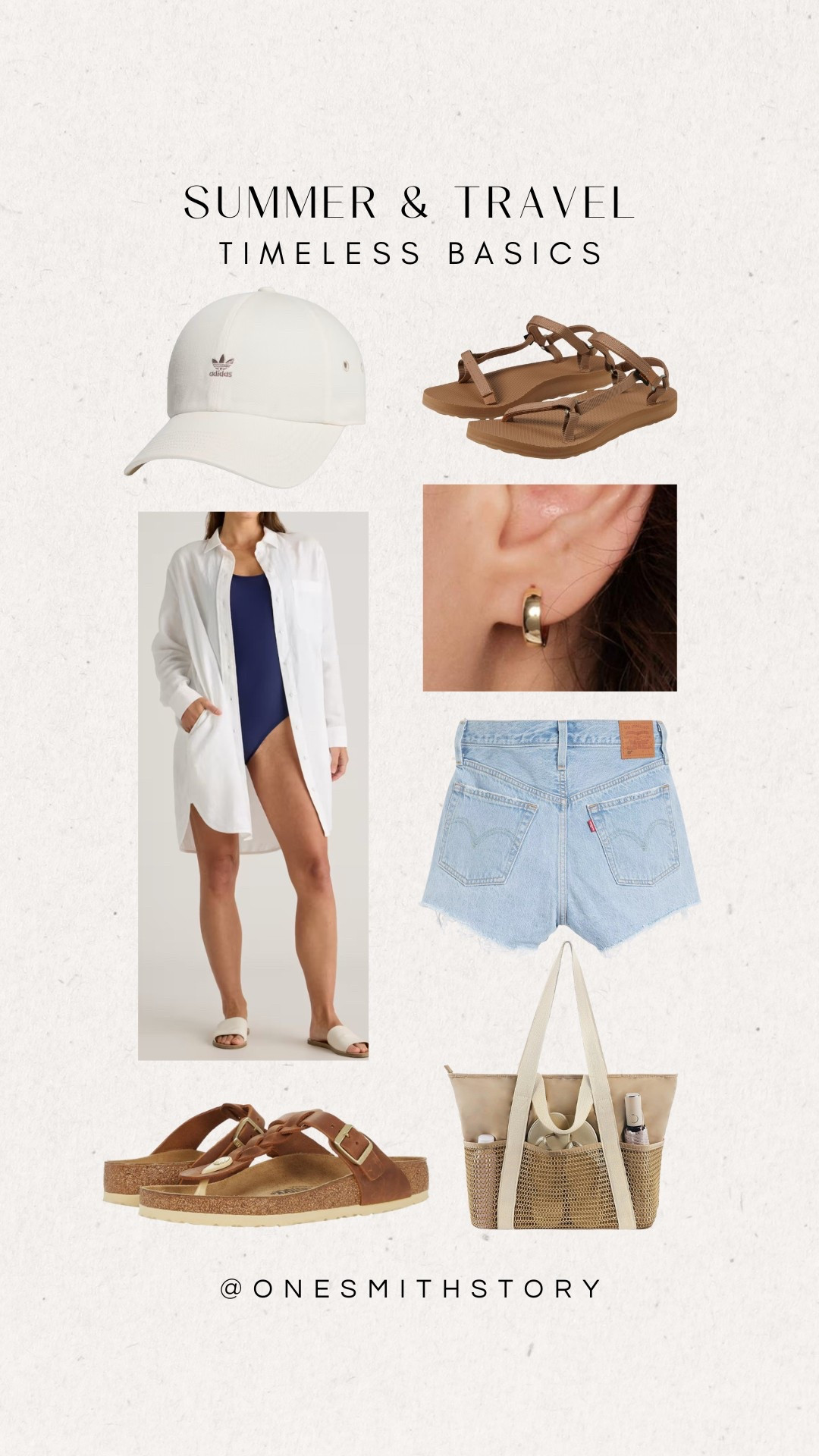 Beach trip, spring break and summer outfits. Classic timeless beachwear and summer fashion. 


Jean shorts, beach cover up, neutral basics, sandals, gold hoops, beach bag 

#LTKTravel #LTKFindsUnder50 #LTKSpringSale
