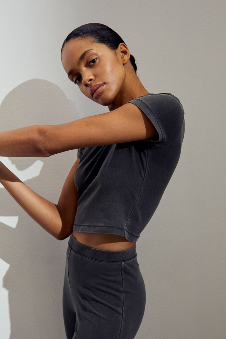 Washed-look Loungewear T-shirt | H&M (US + CA)