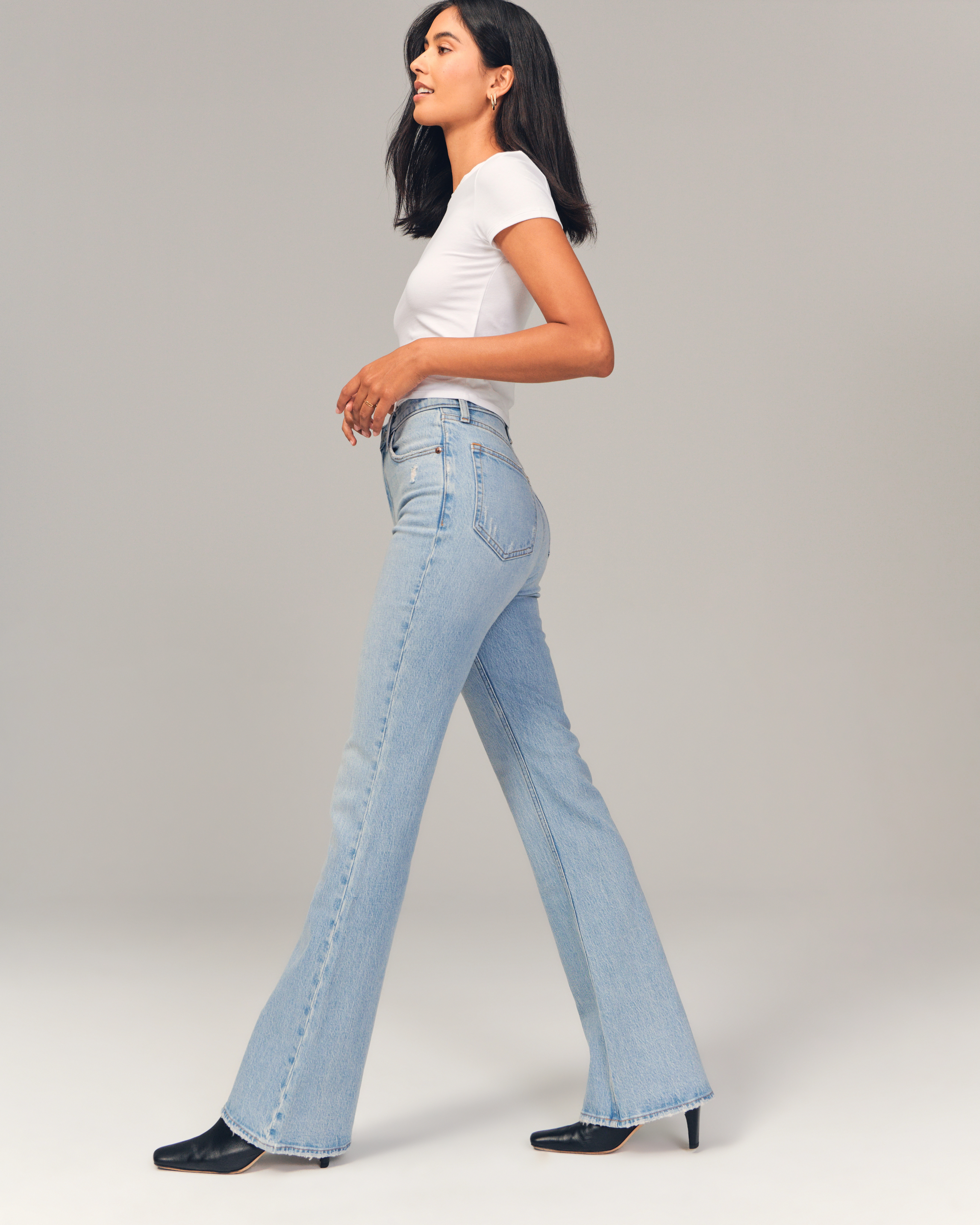 High Rise Vintage Flare Jean | Abercrombie & Fitch (US)