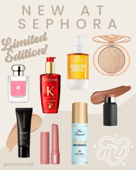 NEW products from Sephora and ice ordered all! 😜

Charlotte tilbury highlighter: Champagne  Glow
Mario Lip Serum: Mauve Glow
Bare Minerals Oil Free Moisturizer: Cashew
Mario Surreal Skin Foundation: 8N
Westman Atelier Contour Stick: Biscuit 

#LTKstyletip #LTKbeauty #LTKFind
