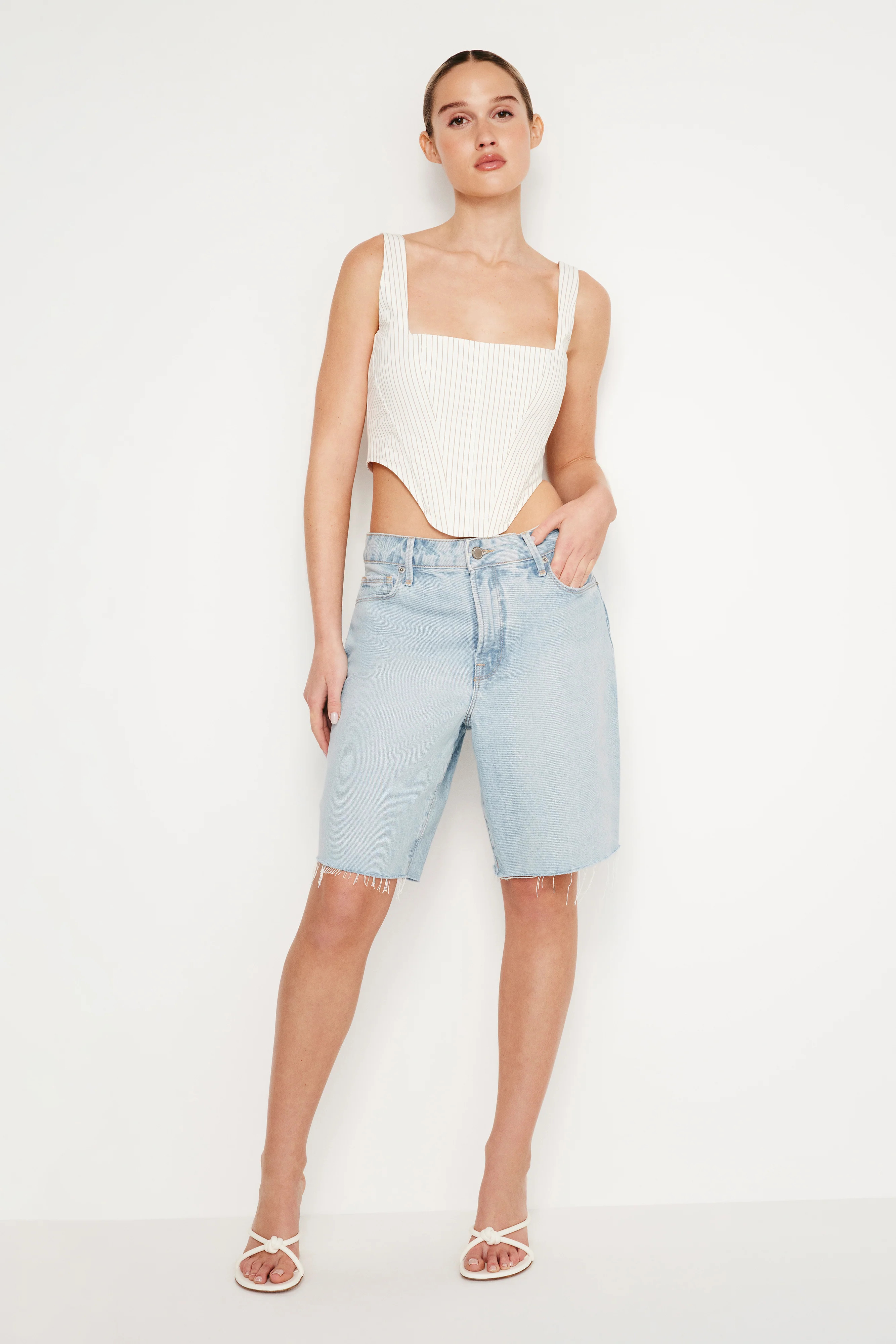 GOOD ’90s BERMUDA SHORTS | Good American