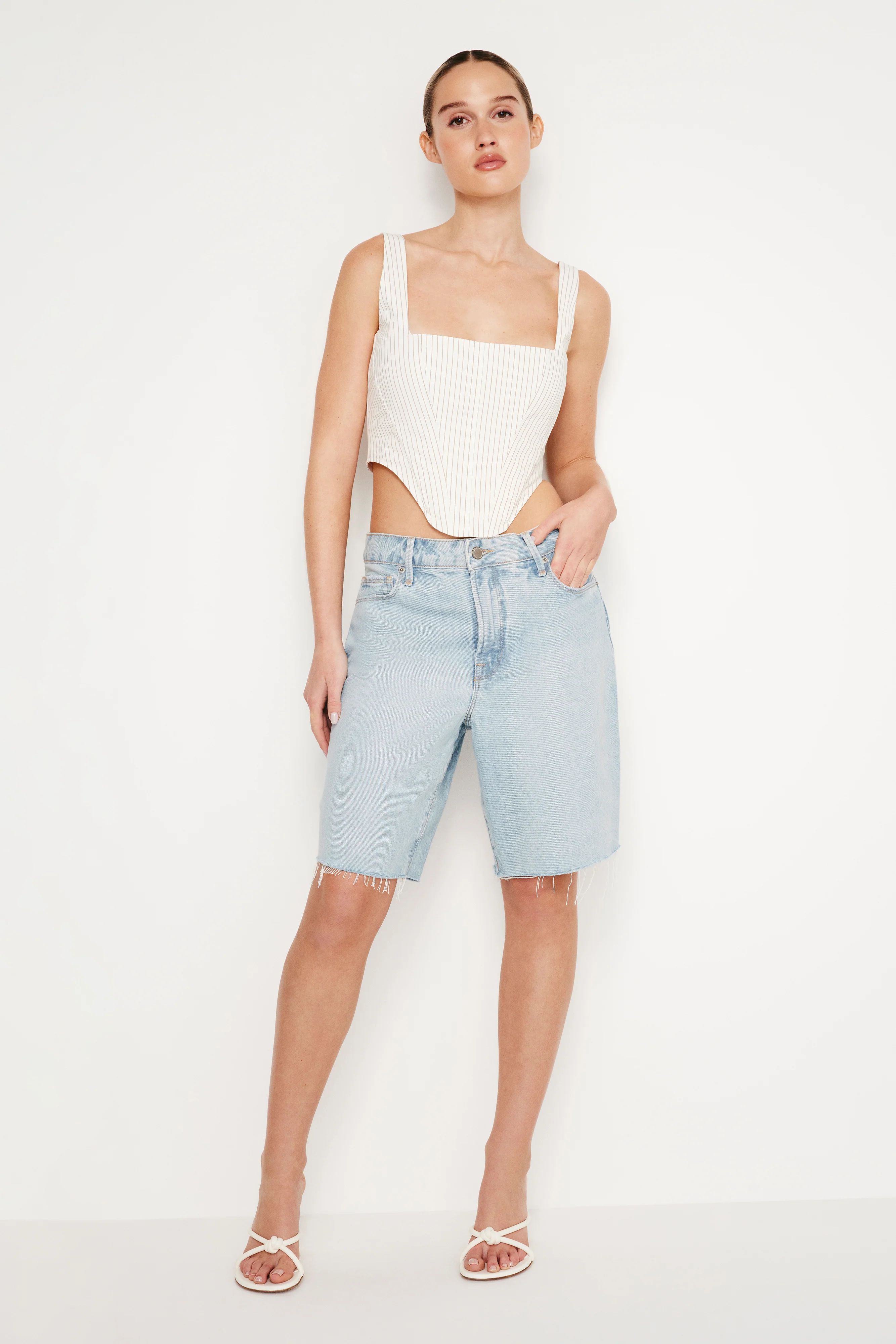 GOOD ’90s BERMUDA SHORTS | Good American