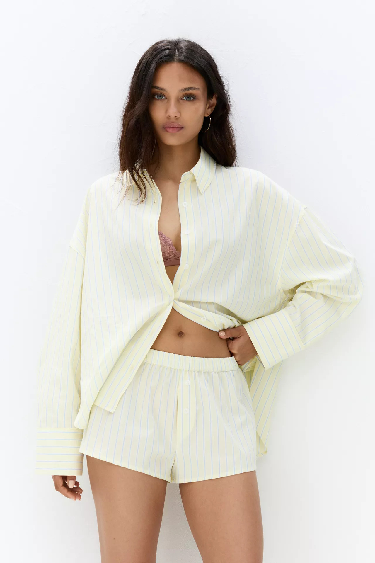 Pyjama-Shorts mit Streifen | PULL and BEAR DE