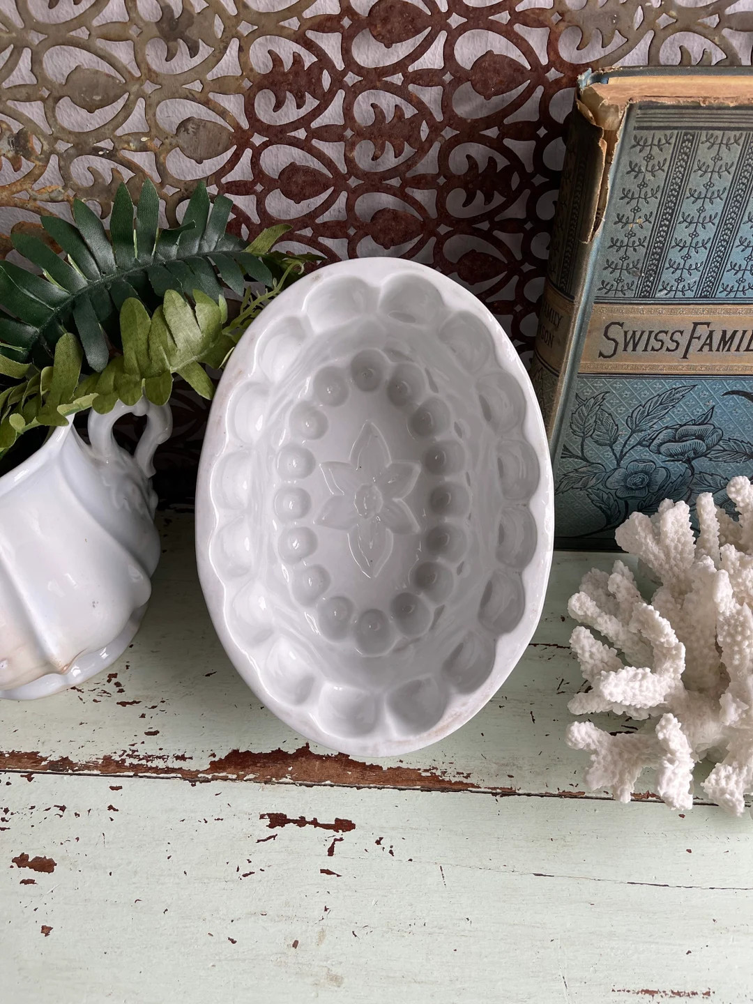 Antique Ironstone Pudding Mold | Etsy (US)