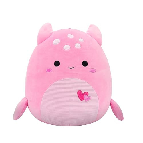 Squishmallows Original 12in Artin The Pink Loch Ness Monster with Hearts – Official Jazwares Valentine Plush (Medium) | Amazon (US)