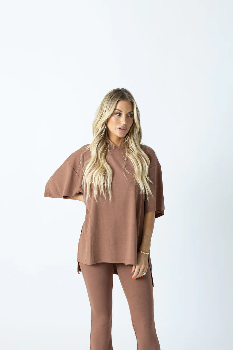 All Weekend Long Pant Set Camel | The Foxy Kind
