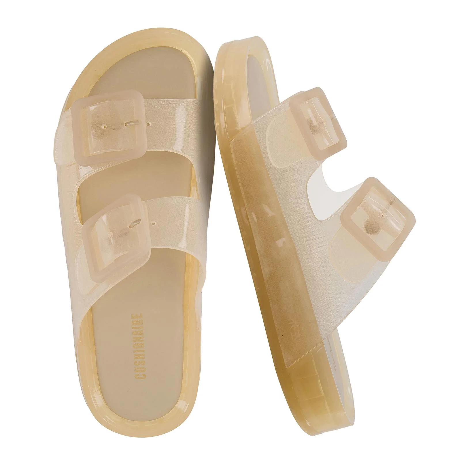 Cushionaire Pool Slides For Women Waterproof Double Buckle Adjustable Slip-On Womens Sandals For ... | Walmart (US)
