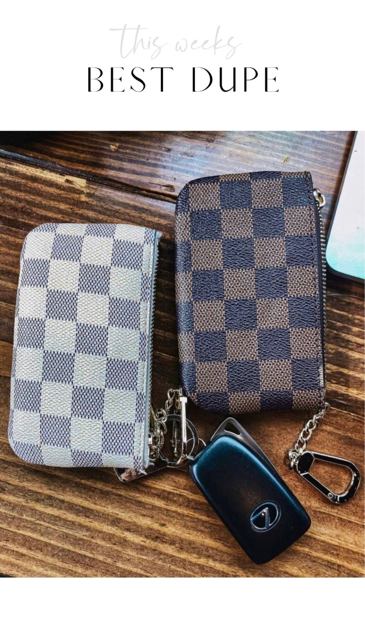 LV look for less keychain pouches at Walmart! 

#lookforless

#LTKsalealert #LTKunder50 #LTKstyletip