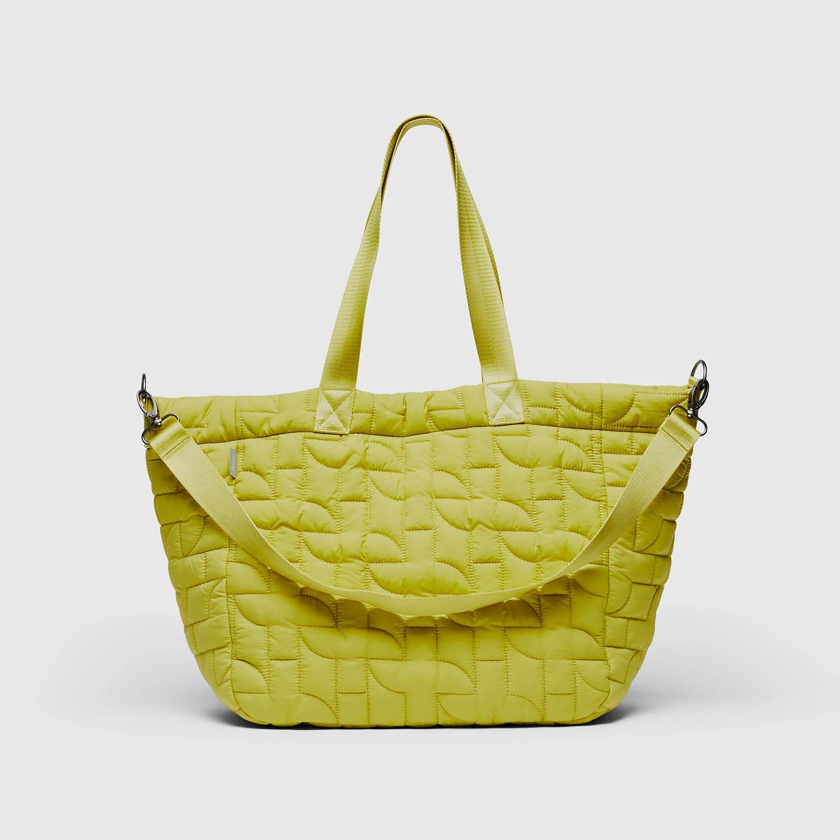 Quilted Puffer Tote - Limeade · FIGS | FIGS