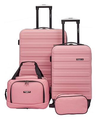 Travelers Club Austin 4 Piece Hardside Luggage Set & Reviews - Luggage Sets - Luggage - Macy's | Macys (US)