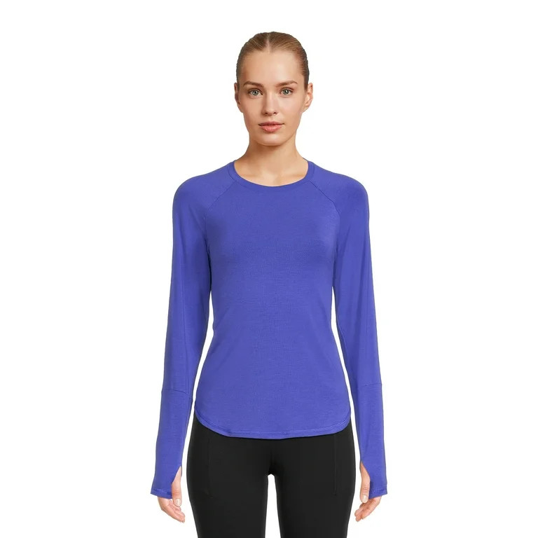 Avia Women’s Performance Tee with Long Sleeves, Sizes XS-3XL - Walmart.com | Walmart (US)