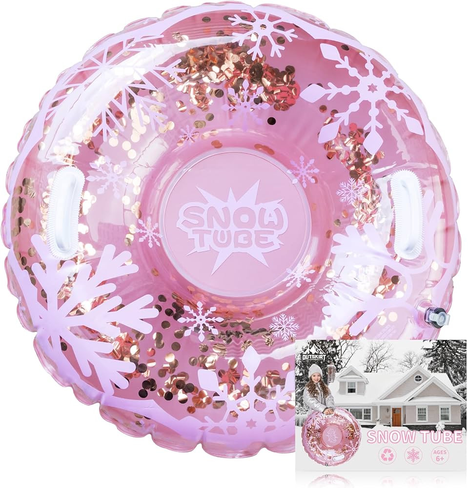 OUTSKIRT Snow Tube with Sturdy 2 Handles for Winter Fun for and Adult | Amazon (US)