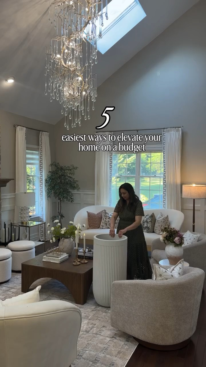 5 easy ways to elevate your home on a budget!! #Ad 
Add faux trees for warmth and height, layer accent lighting for a cozy glow, and use floor mirrors or oversized wall art to instantly make a space feel designer-inspired. Seasonal florals add color and texture, while hidden storage furniture keeps your home looking clean, cozy and elevated #WayfairPartner

@Wayfair  makes it easy to refresh your home with affordable, everyday essentials that instantly elevate both style and function. From simple décor swaps to practical organization upgrades, small changes can make a big impact without breaking the budget. #wayfair @shop.ltk #ltkit #liketkit

#LTKSaleAlert #LTKHome #LTKSeasonal

Comment SHOP below to receive a DM with the link to this post on my LTK ⬇ https://liketk.it/6eFpa
