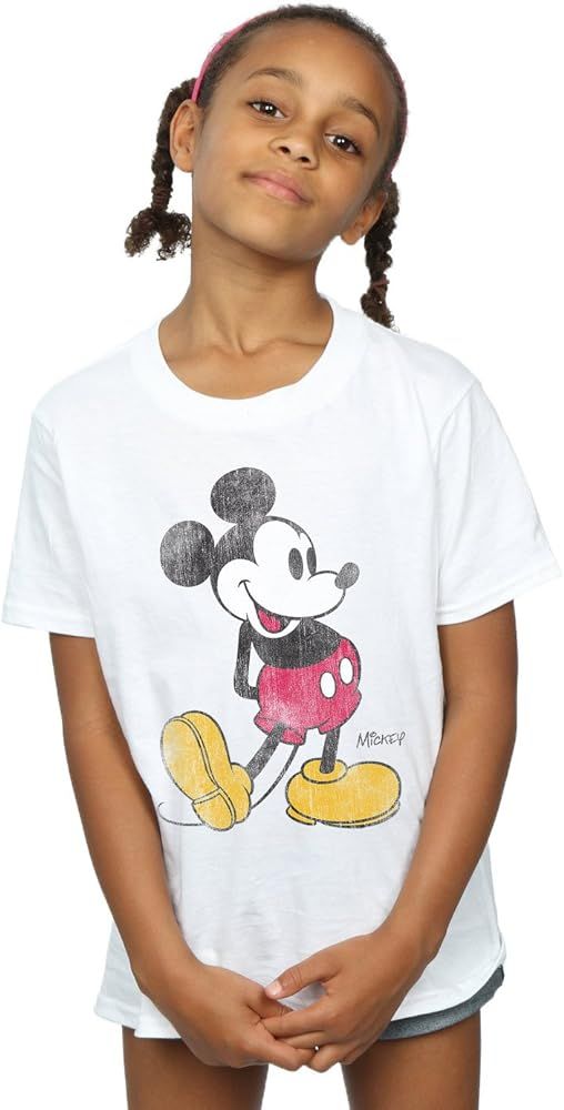 Disney Girls Mickey Mouse Classic Kick T-Shirt | Amazon (US)