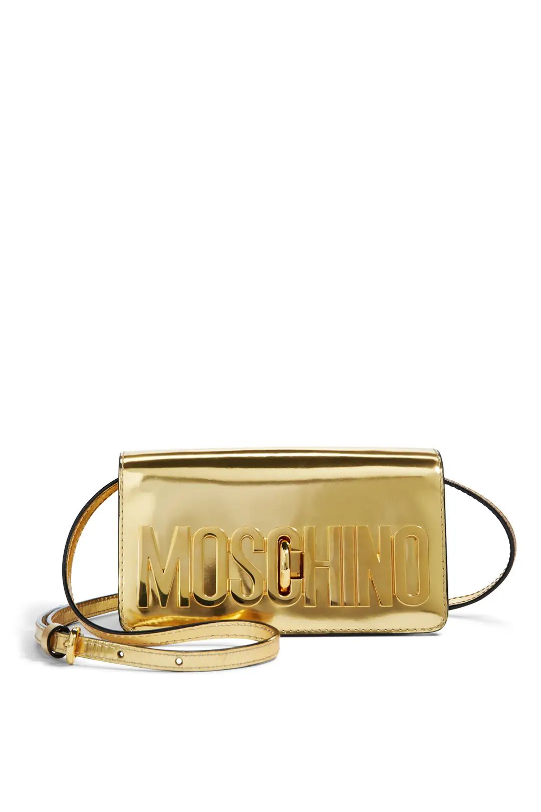 Moschino Accessories Gold Make Your Mark Bag | Rent The Runway