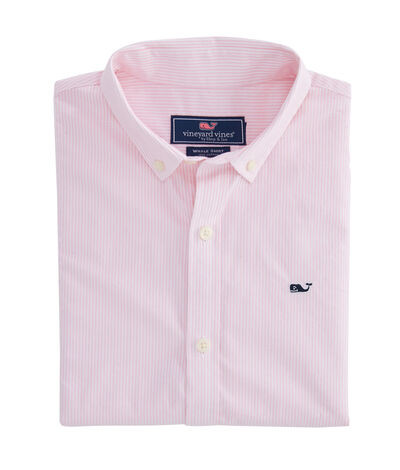 Kids Fine Line Stripe Whale Shirt | Vineyard Vines