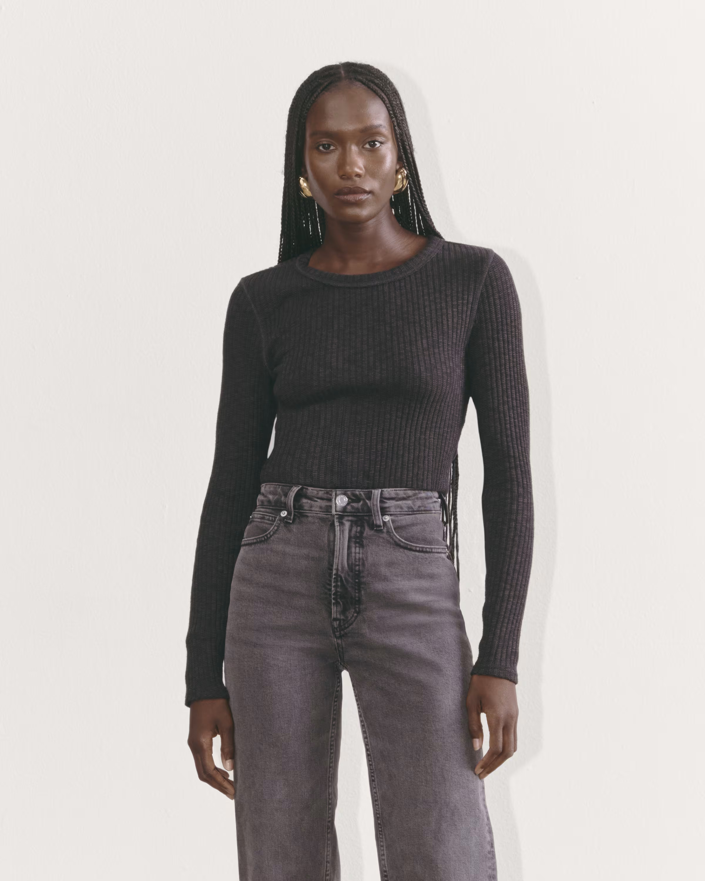 The Cozy Rib Long-Sleeve Tee | Everlane