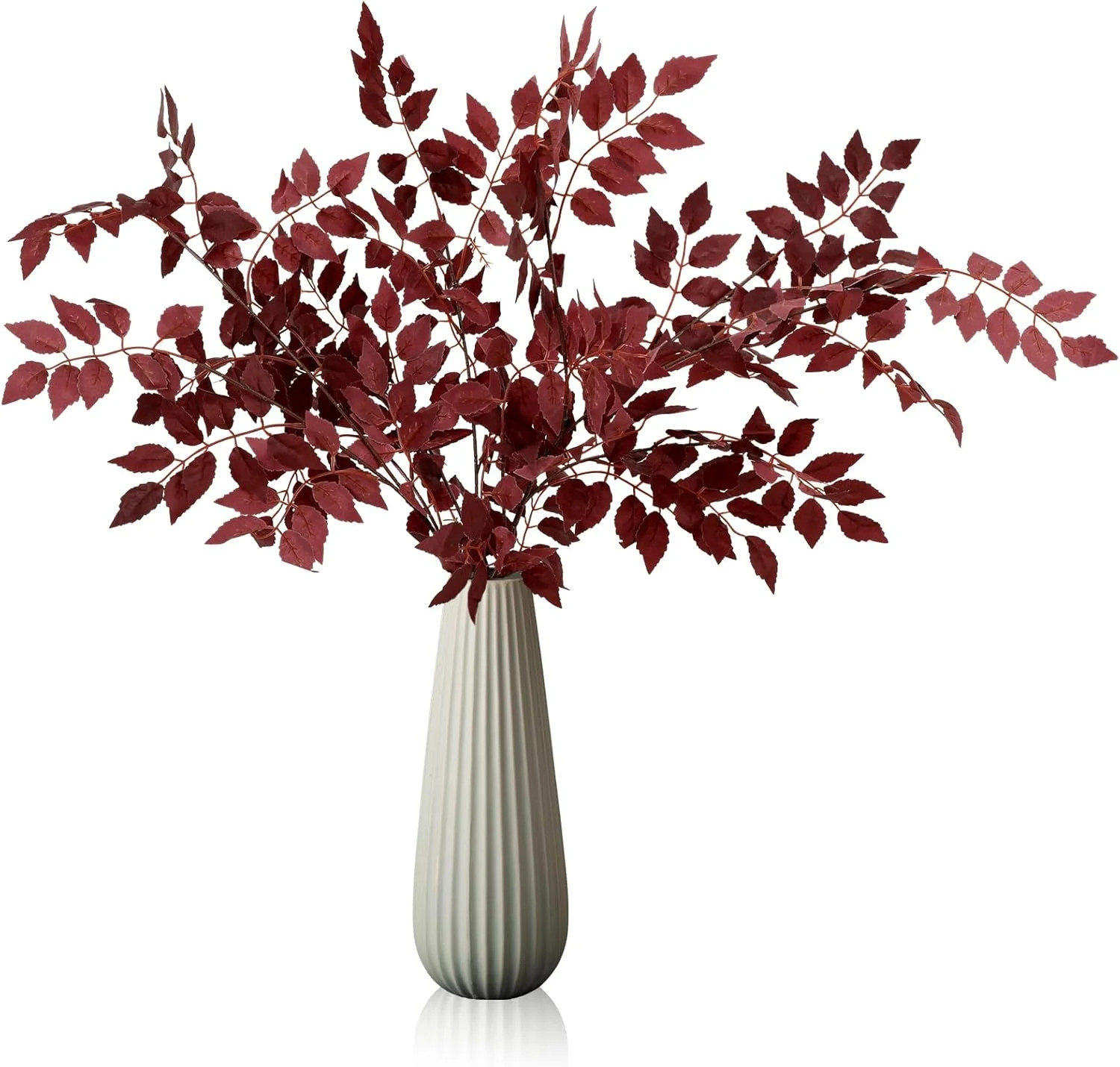 17.72"" Cimicifuga Plant Leaves Spray Fall Floral Stems Faux Plum cimicifuga Foliage Branch for H... | Walmart (US)