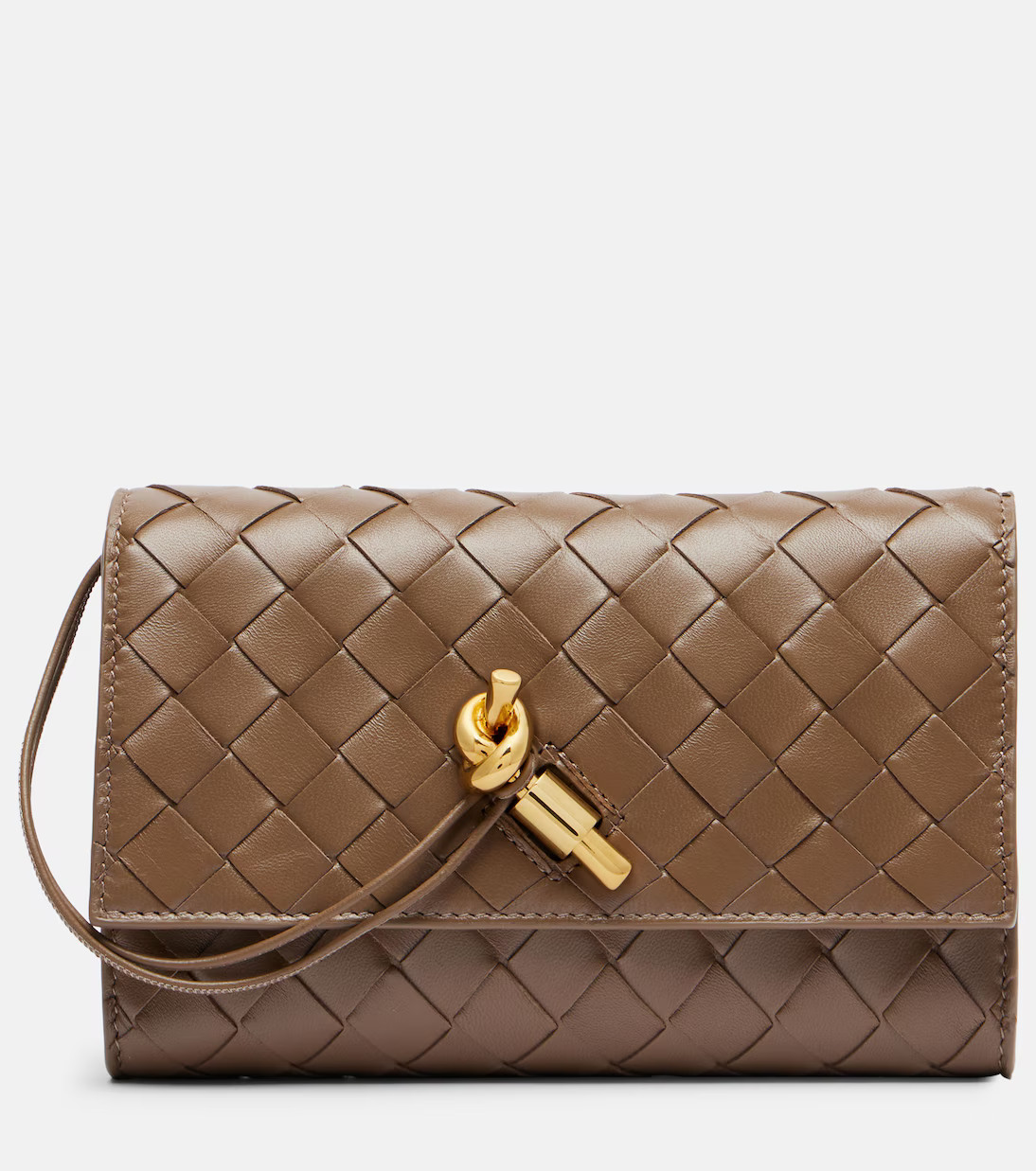 Andiamo Intrecciato leather crossbody bag | Mytheresa (UK)
