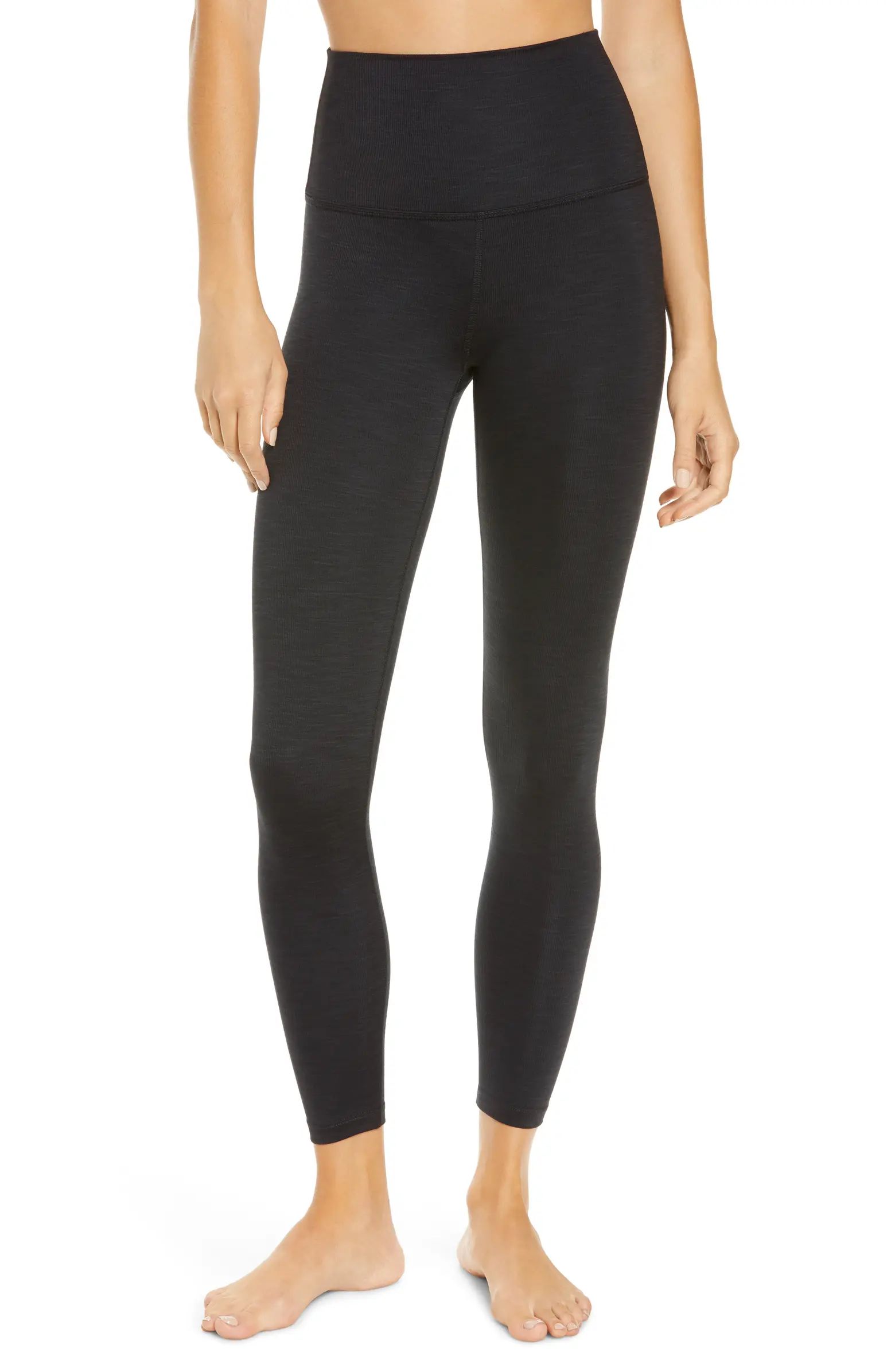 Heather High Waist Rib Leggings | Nordstrom