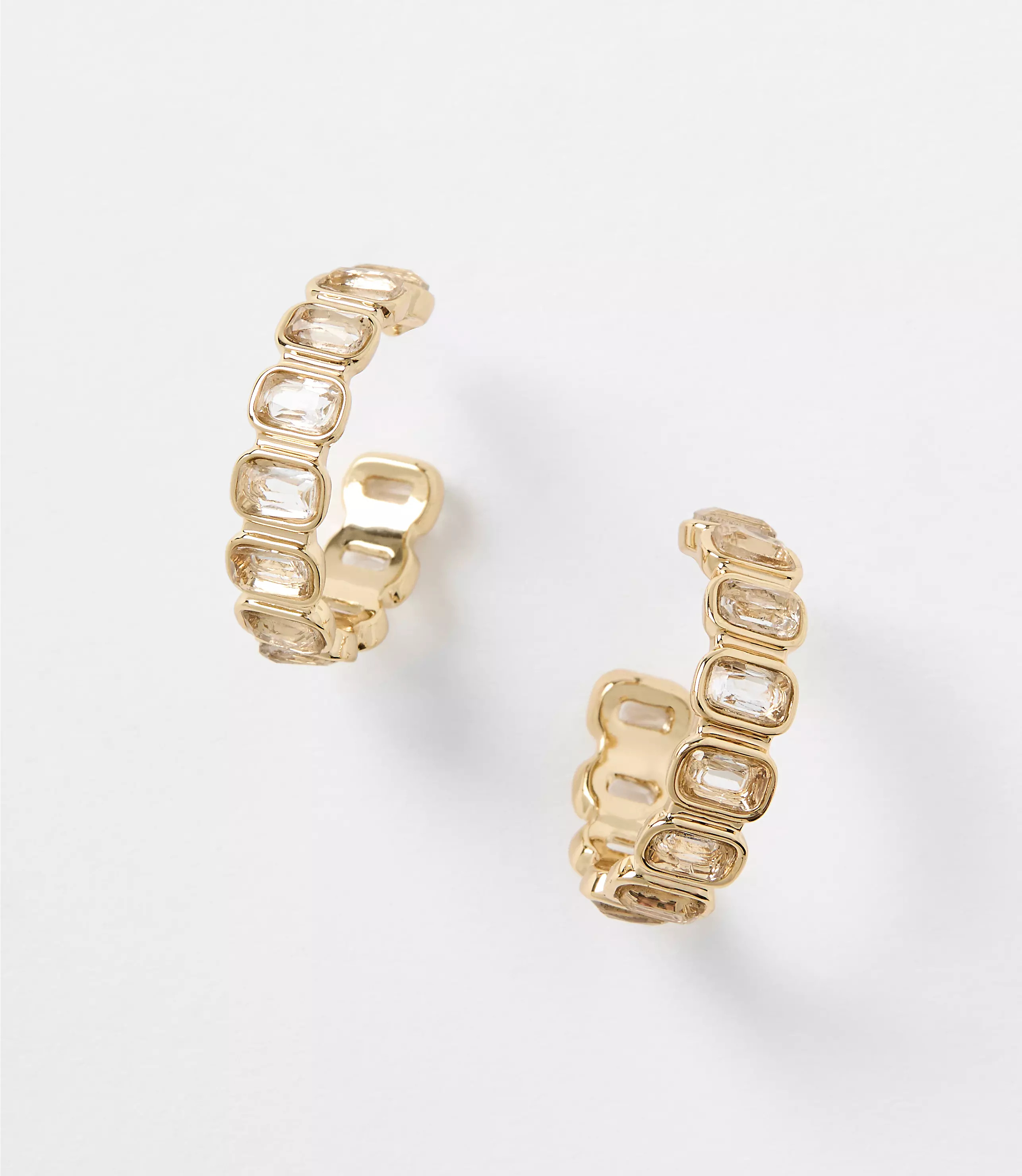 Crystal Hoop Earrings | LOFT