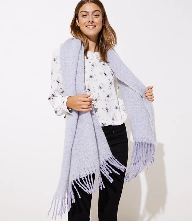 Marled Blanket Scarf | LOFT | LOFT