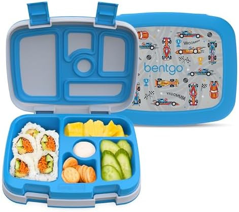 Bentgo Kids Prints Leak-Proof 5-Compartment Bento-Style Kids Lunch Box | Ideal Portion Sizes for ... | Amazon (US)
