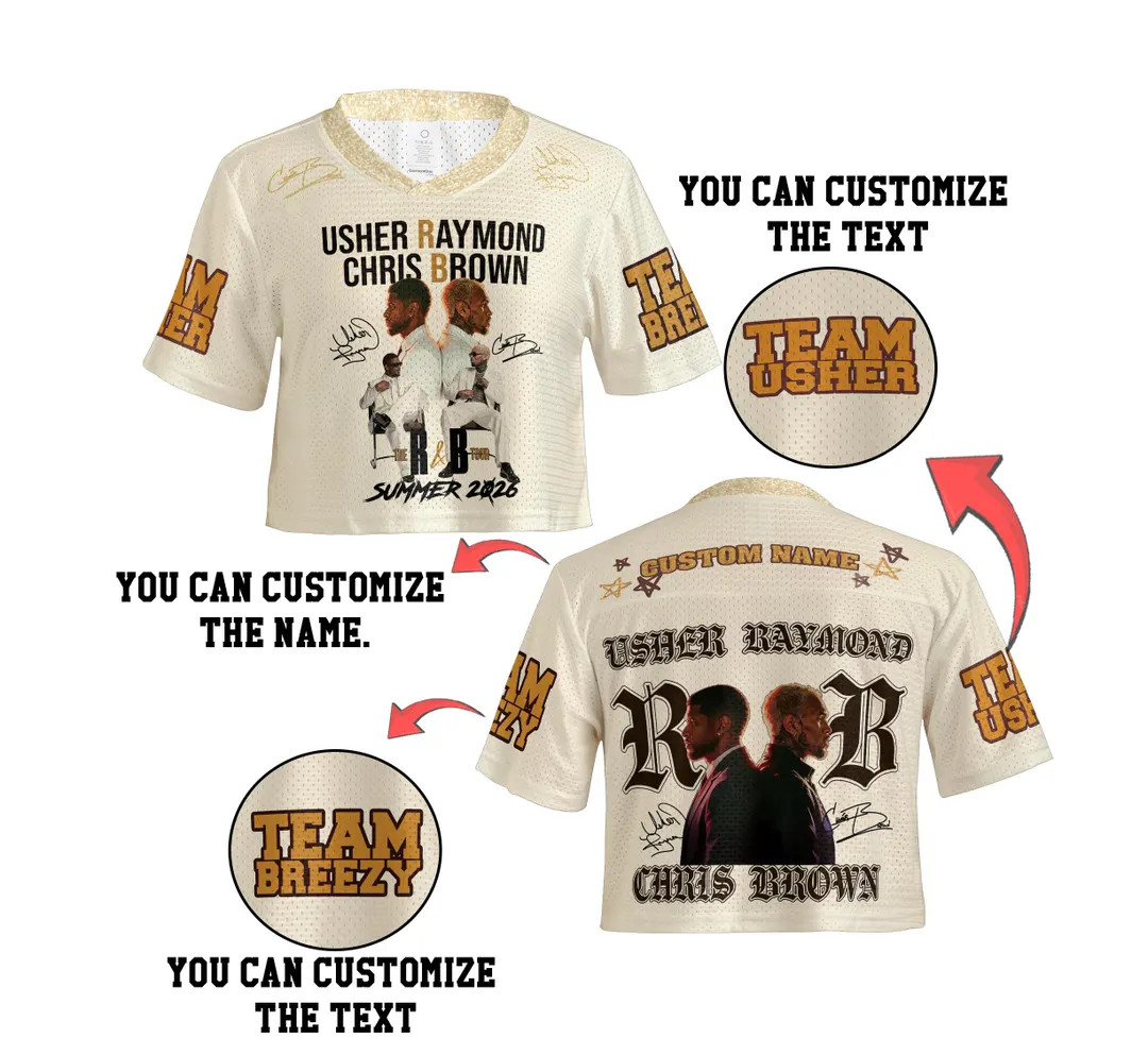 Gift for R&B Lover, Custom Usher Chris Brown Crop Top Jersey - Etsy | Etsy (Global)