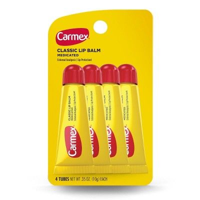 Carmex Classic Lip Balm Medicated Tube - 4pk/1.4oz | Target