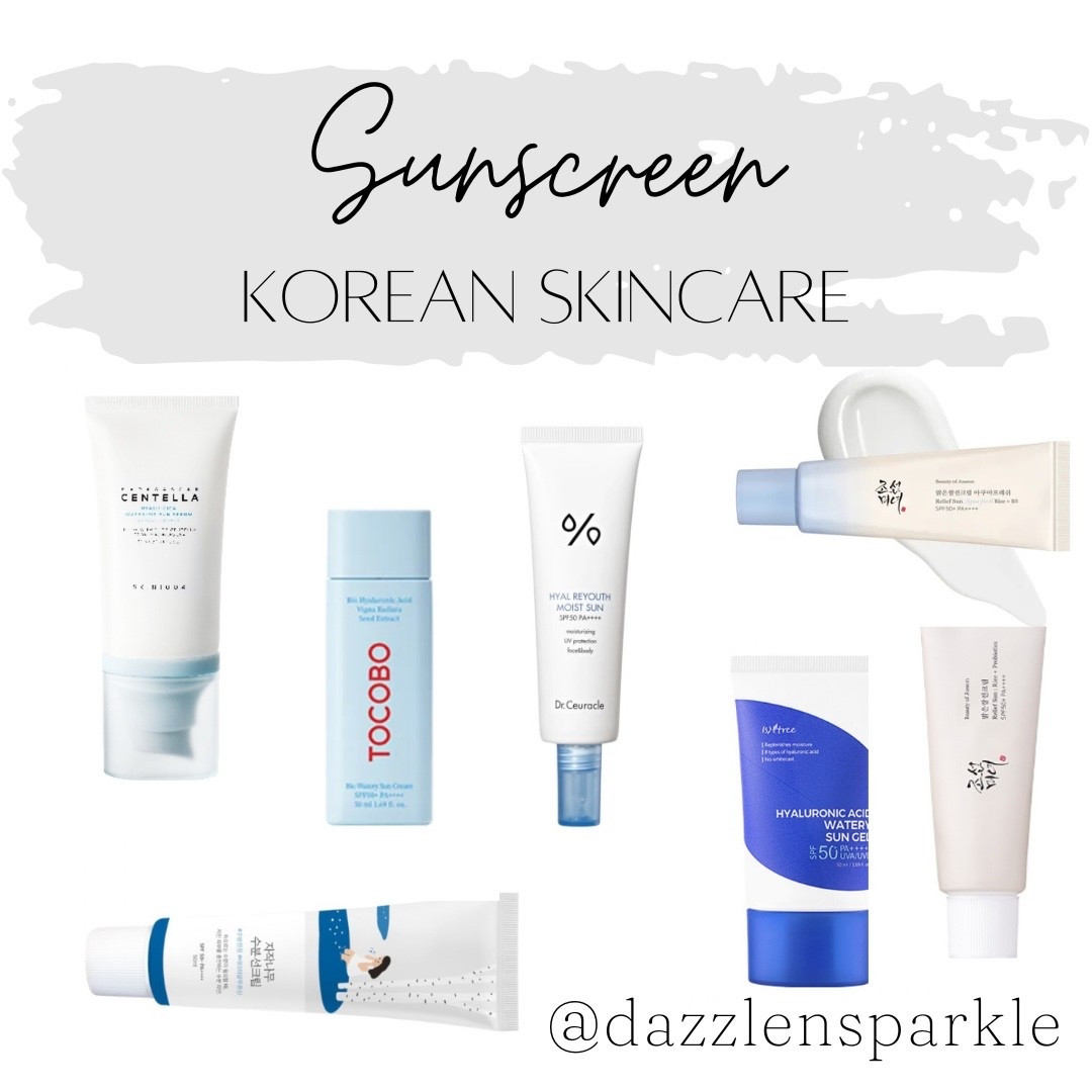 Best sunscreens!! 

#koreanskincare #koreansunscreen #sunscreen #kbeauty #dazzlensparkle 

#LTKgrwm #LTKselfcare #LTKBeauty