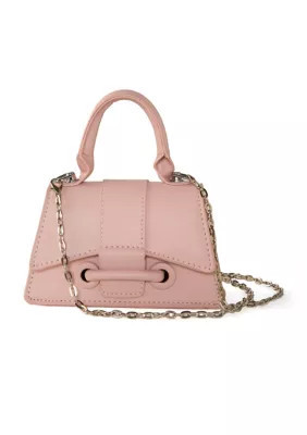 Riviera Girls Solid Pink Purse with Handle | Belk
