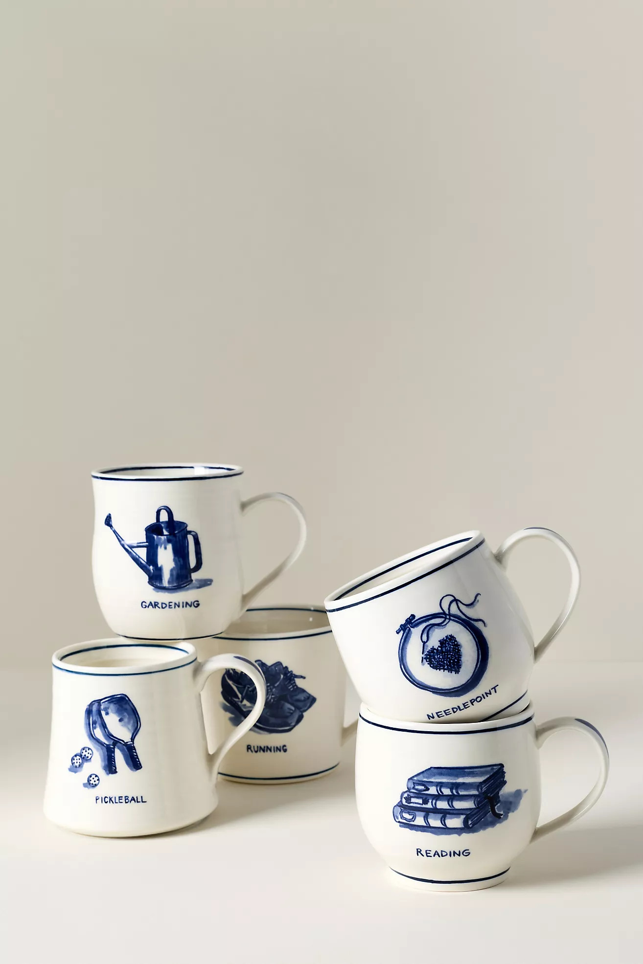 Molly Hatch Hobby Stoneware Mugs | Anthropologie (US)