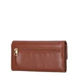 Time and Tru Women's Piper Clutch Wallet, Solid Cognac | Walmart (US)