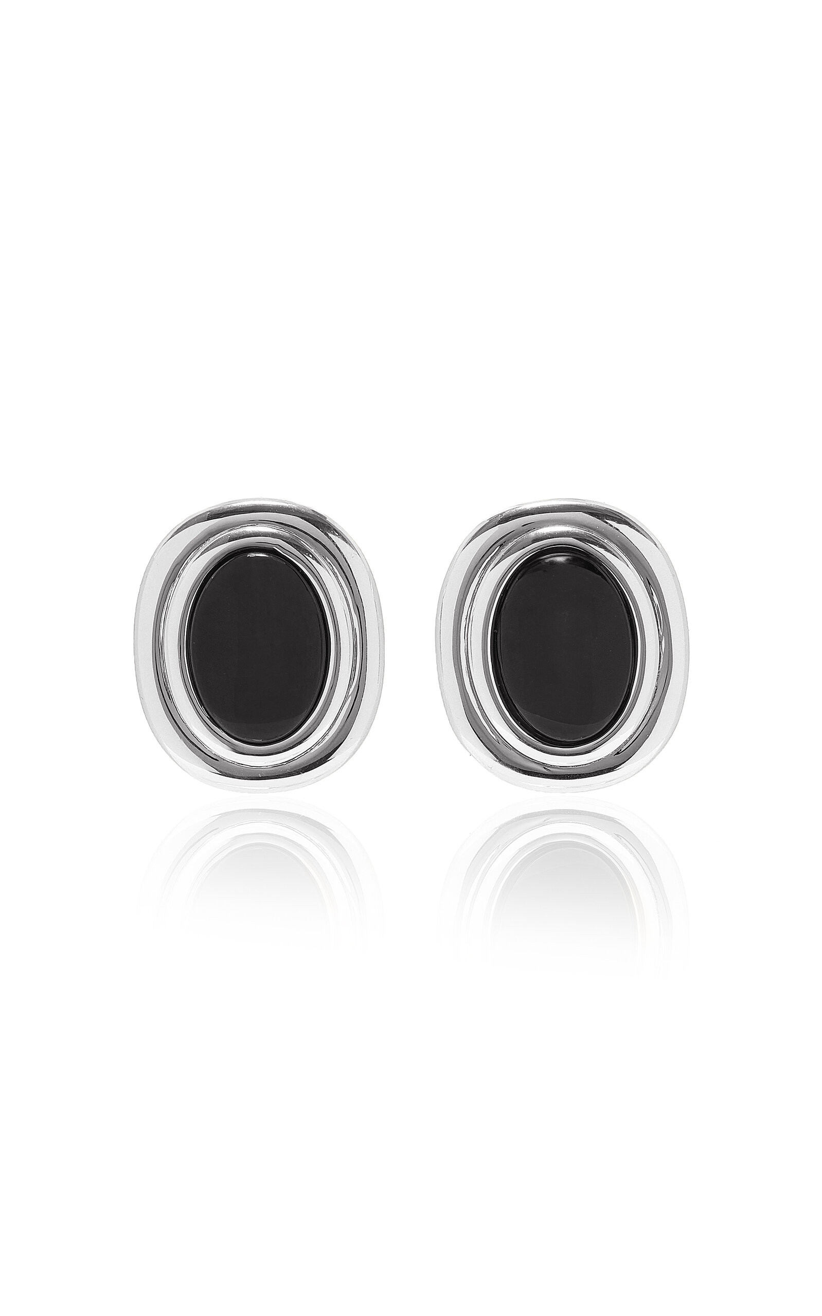 Lié Studio - Exclusive Coco Sterling Silver Onyx Earrings - Silver - OS - Moda Operandi - Gifts For Her | Moda Operandi (Global)