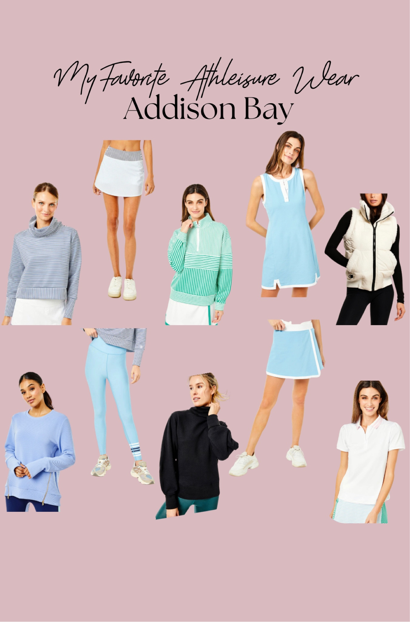 Addison Bay // Athleisure // Athletic Wear // Skirt // Pullover // Leggings // Pastel // Sweatshirt// Vest // 

#LTKsalealert #LTKstyletip #LTKGiftGuide