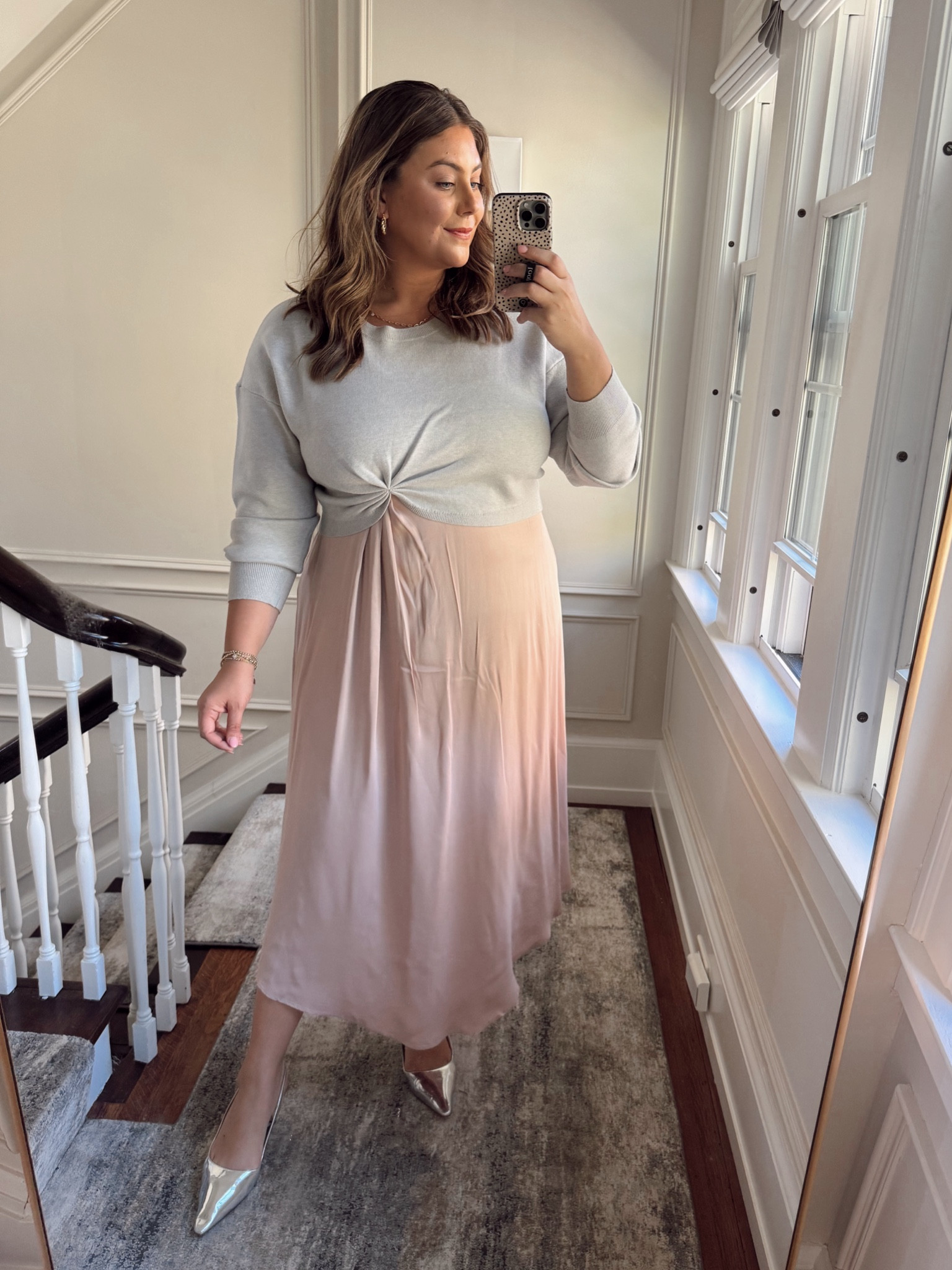 I wore this dress for our fall family photos this year and I love it! Sized down to XL (runs a little generous). On sale now! Use CARALYN20 at Spanx. 

#LTKMidsize #LTKStyleTip #LTKSaleAlert