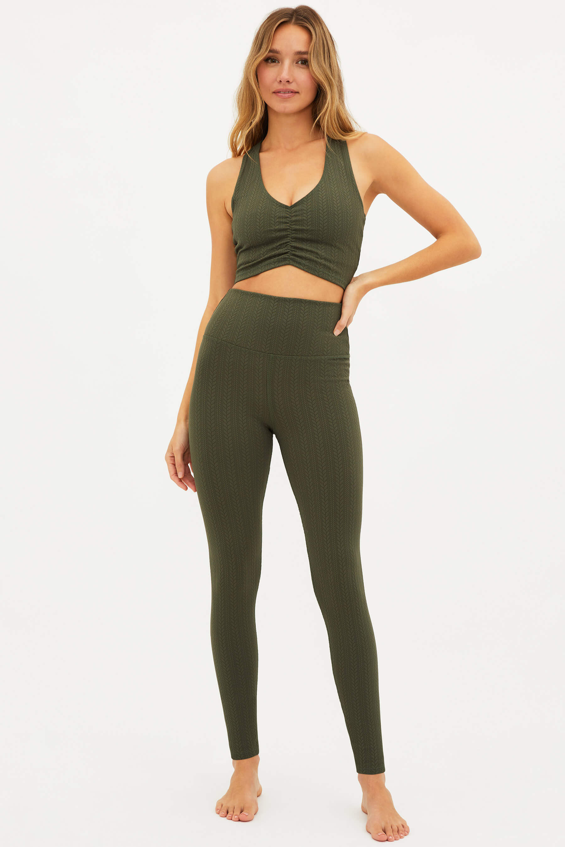 Piper Legging Olive Cable | Beach Riot
