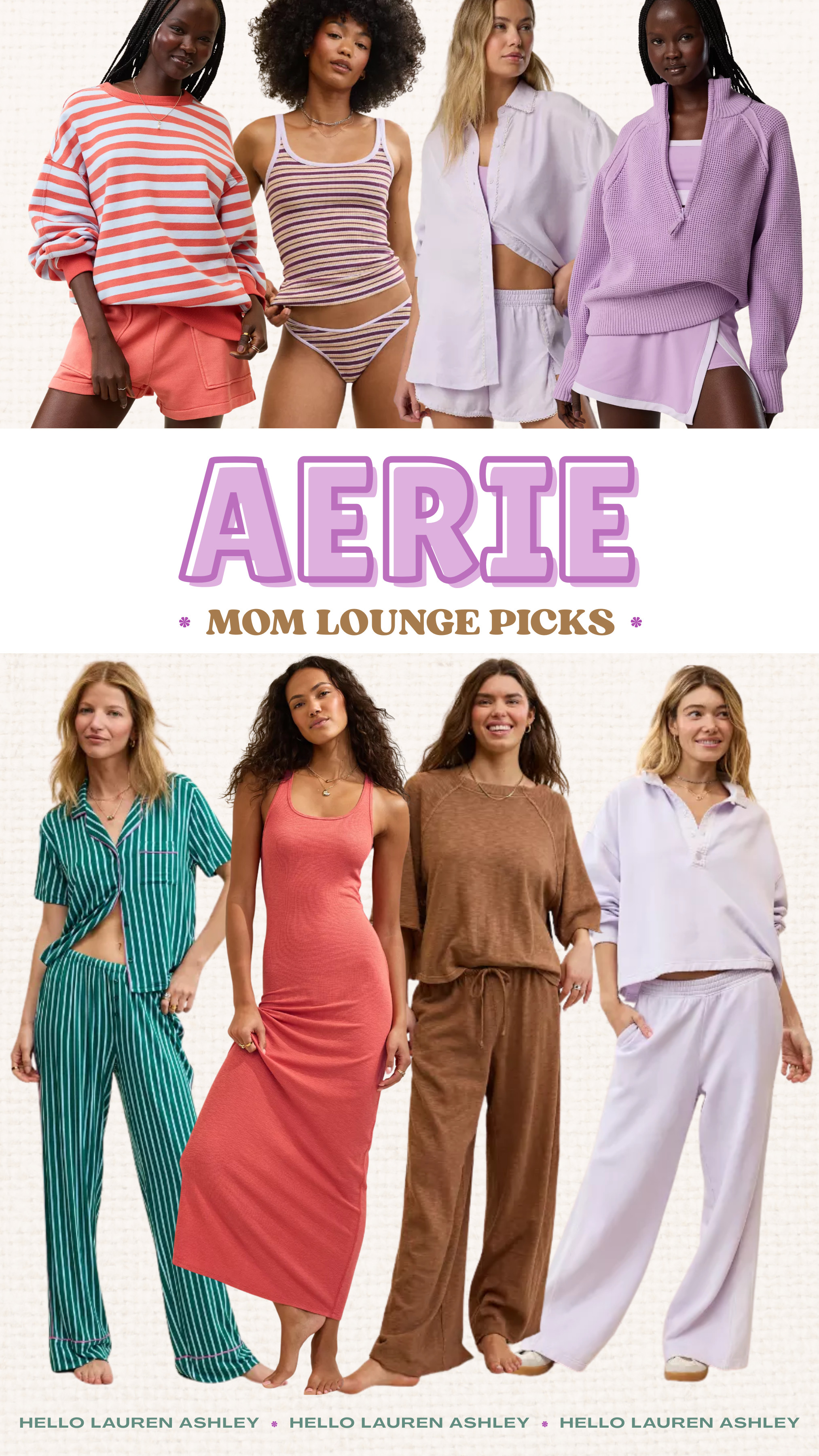 Aerie mom lounge picks 🌸 The softest matching sets, comfy pajamas, everyday loungewear & elevated basics perfect for busy mom life.

#aeriestyle #momstyle #loungewear #comfysets #LTKunder100 

 #LTKmomlife #LTKselfcare #LTKSeasonal