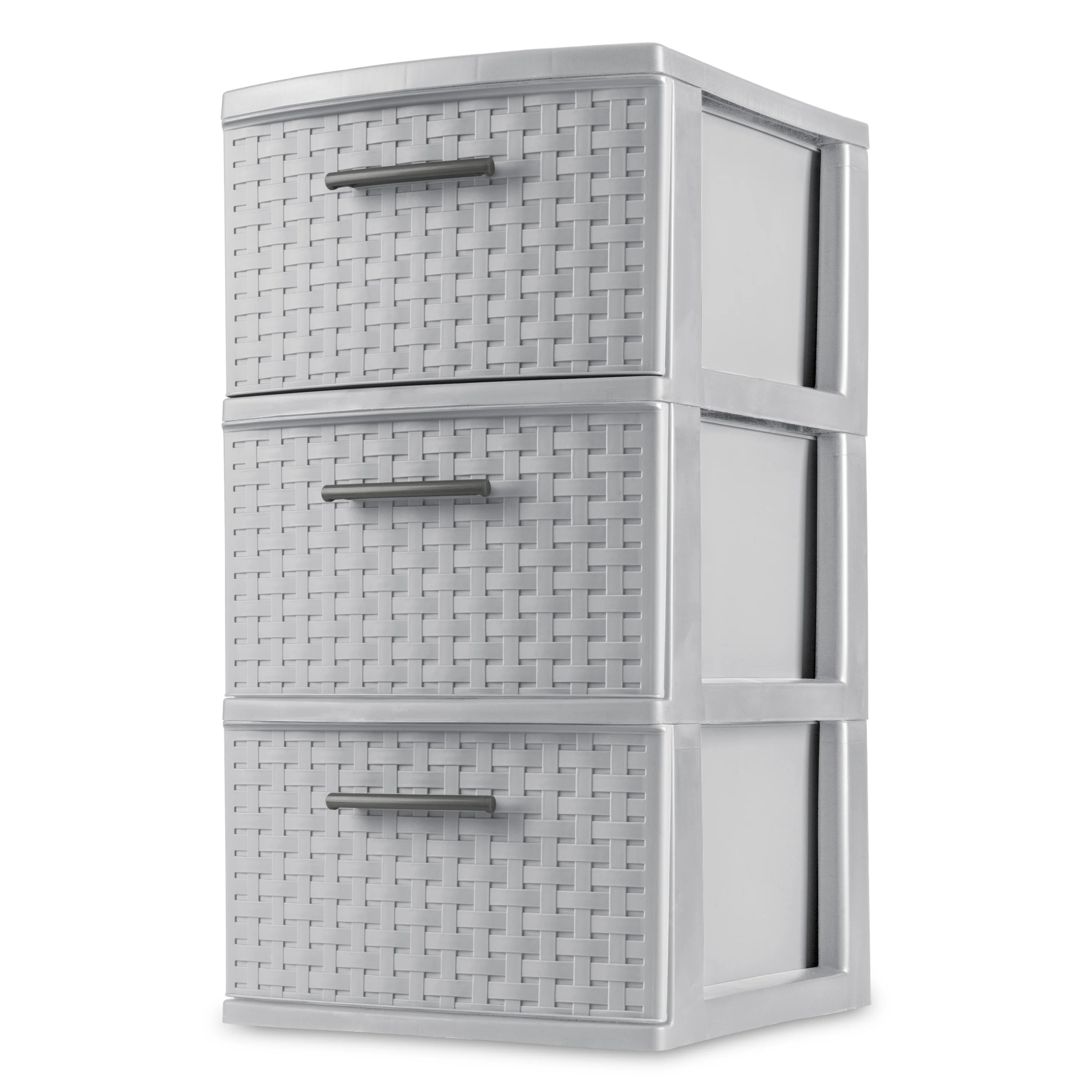 Sterilite 3 Drawer Weave Tower Plastic, Cement - Walmart.com | Walmart (US)