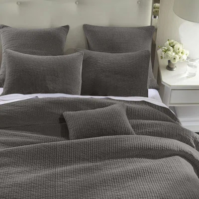 Anastasya Cotton Velvet Single Quilt Latitude Run® Size: King Quilt, Color: Gray | Wayfair North America