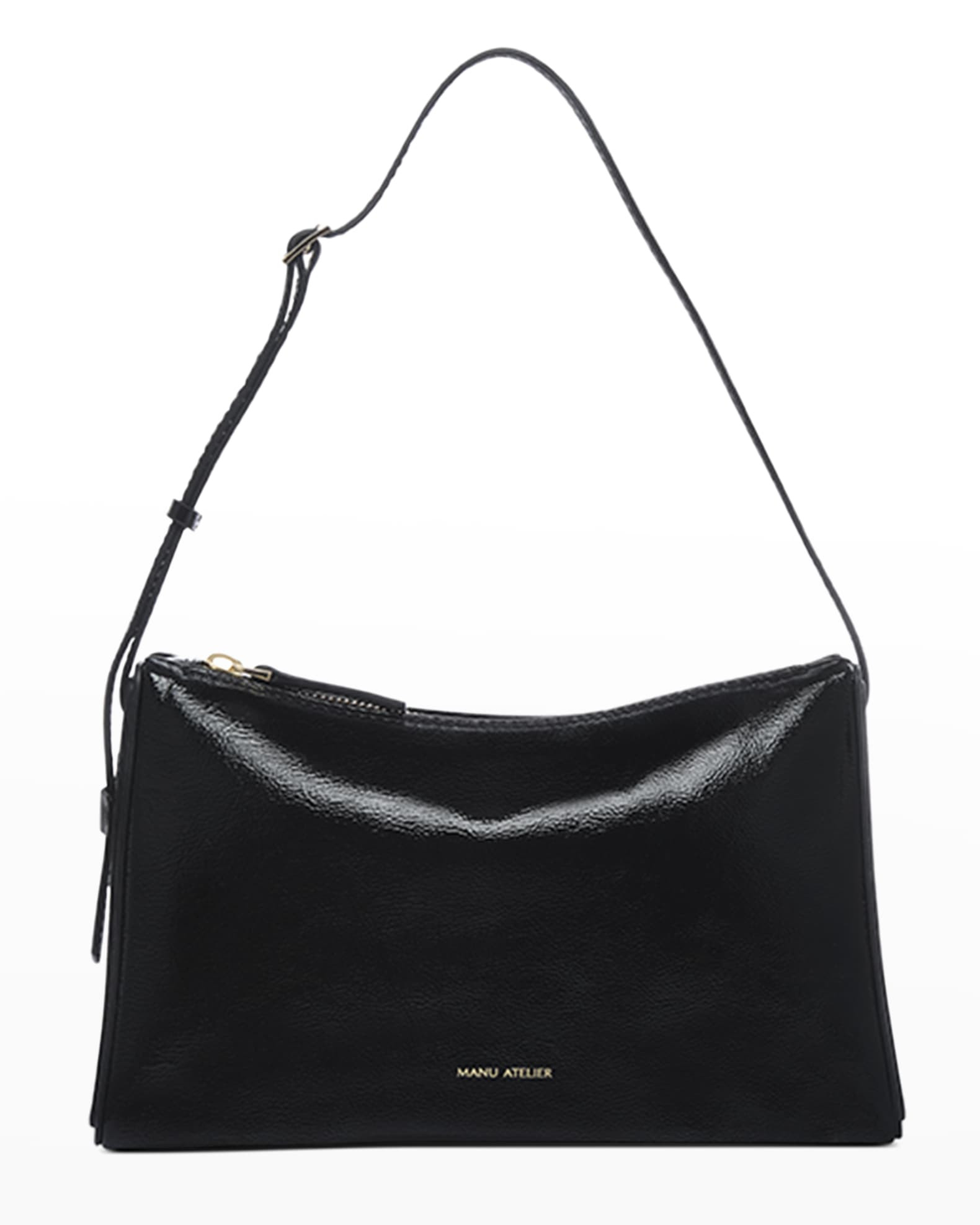 MANU ATELIER Prism Calf Leather Shoulder Bag | Neiman Marcus