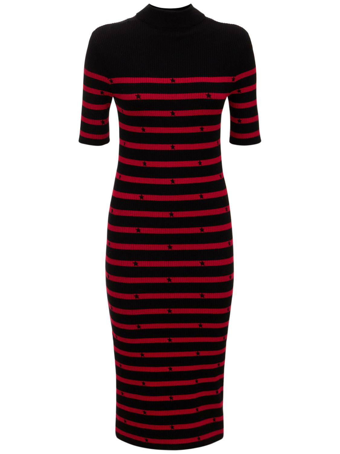 Striped Stretch Viscose Knit Midi Dress | Luisaviaroma
