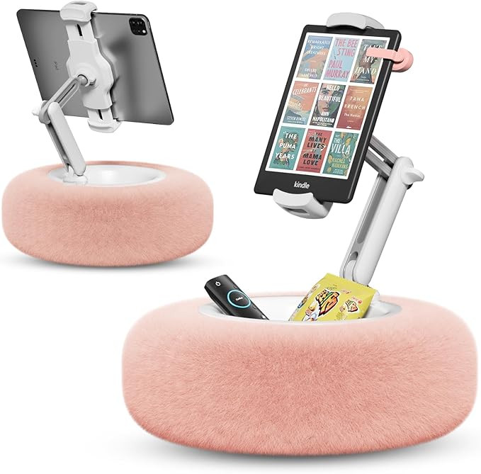 Tablet Pillow Stand for Reading, Adjustable Tablet Stand Phone Holder for Bed with Detachable Sna... | Amazon (US)