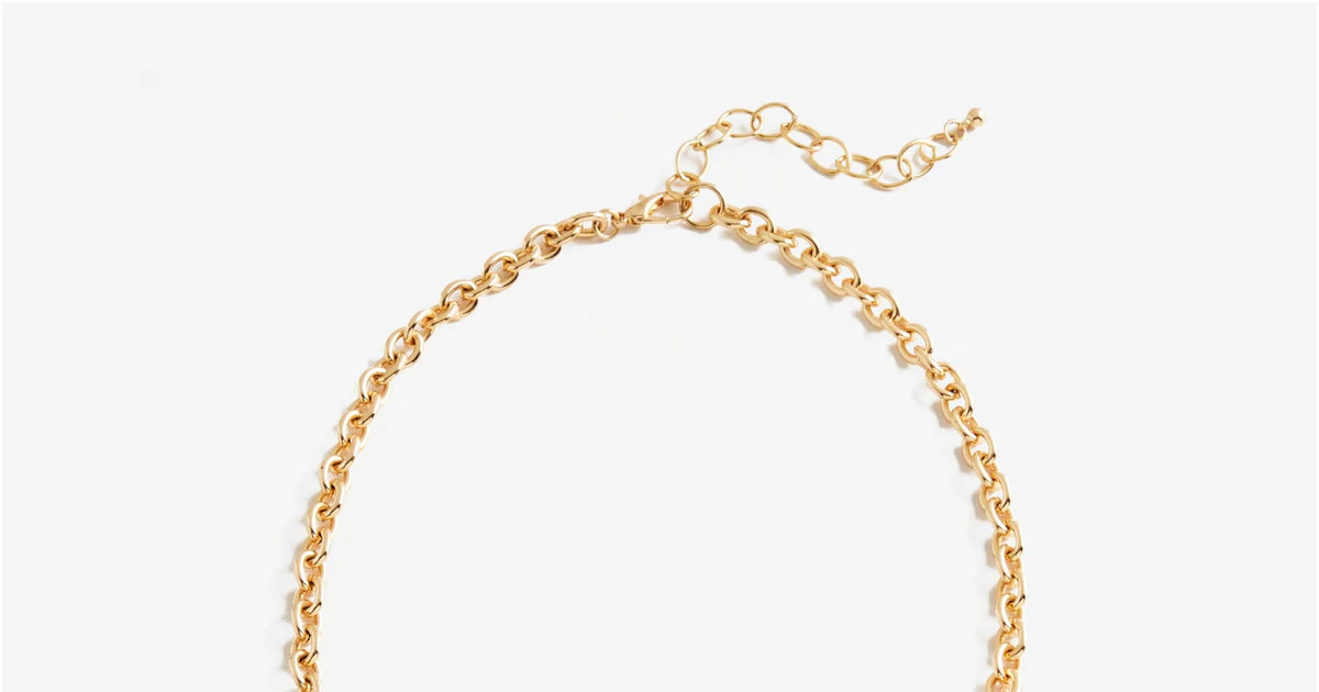 Hammered Disc Necklace - Gold | Boston Proper | Boston Proper