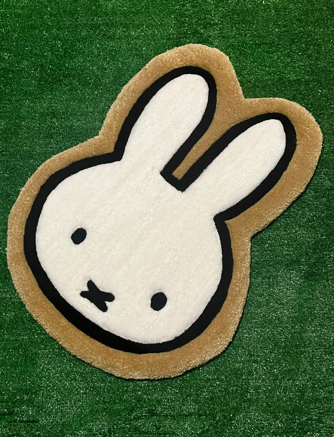 Handmade Tufted Brown Miffy Rug | Cute Bunny Rug | Cute Rug | Tufted Custom made Rug | Cute Rug D... | Etsy (US)