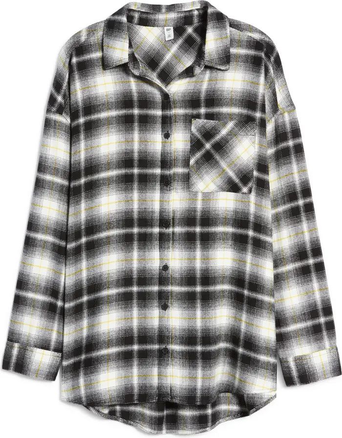 Boyfriend Plaid Button-Up Shirt | Nordstrom