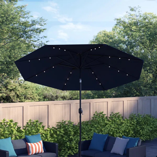 Jericho 108'' Lighted Market Umbrella | Wayfair North America