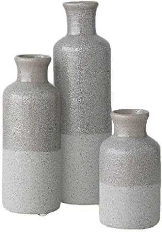 Sullivans Ceramic Vase Set - 3 Small Vases, Rustic Home Decor, Modern Farmhouses; Ideal Shelf Dé... | Amazon (US)